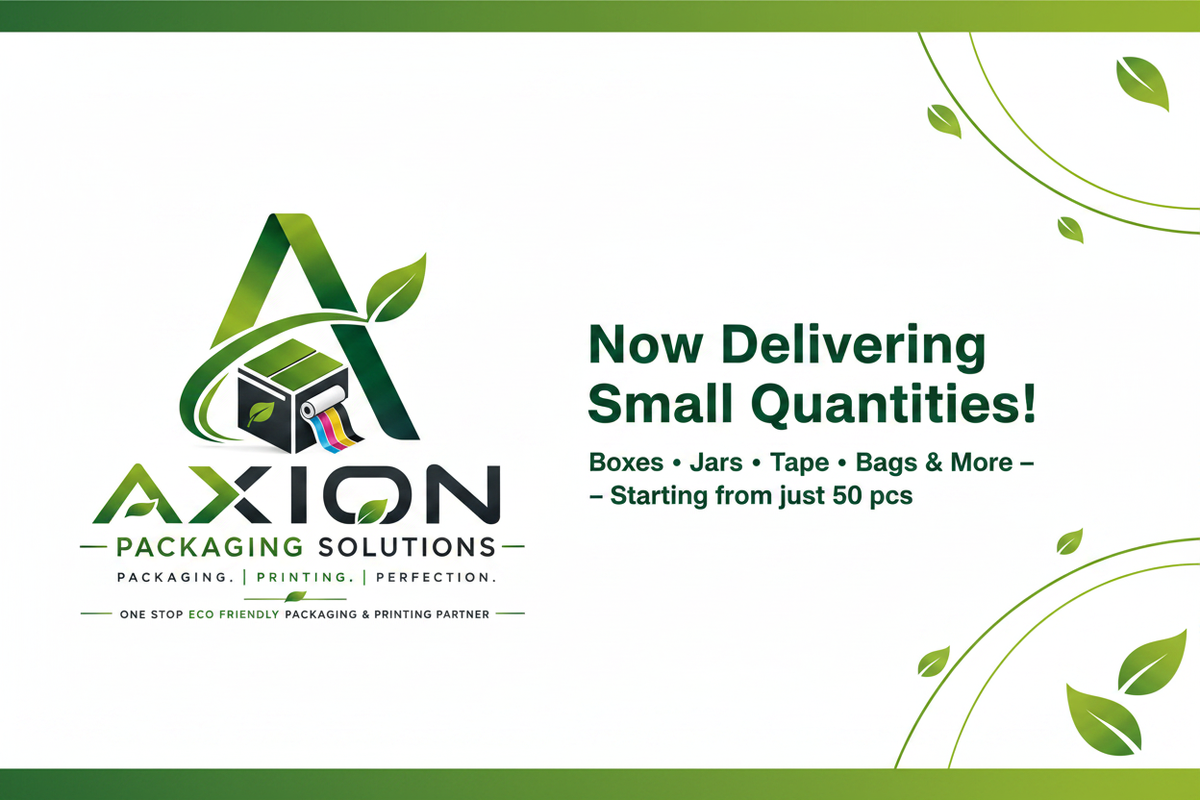 Axion Packaging Banner with Logo